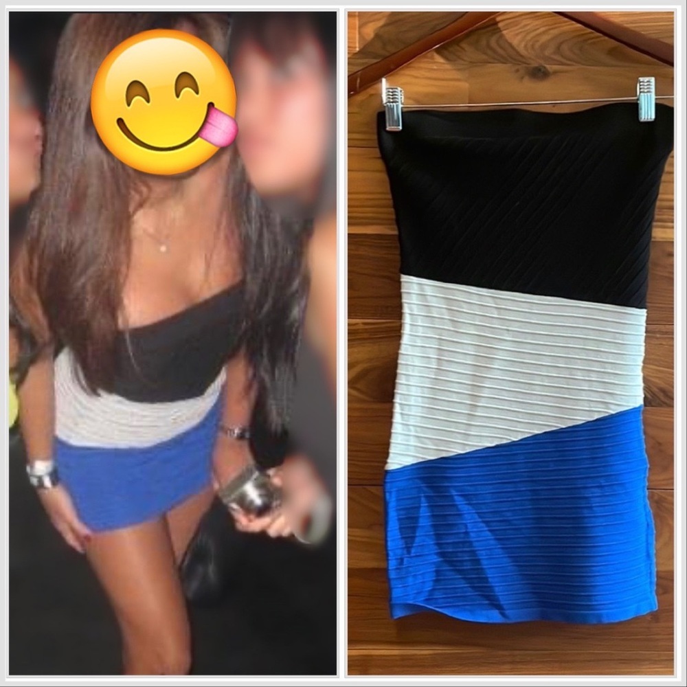 forever21 tri color tube dress Small